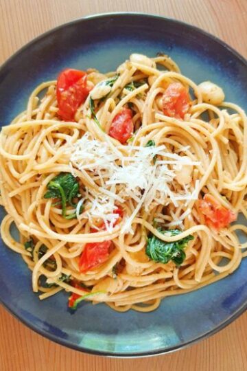 pasta med hvide bønner