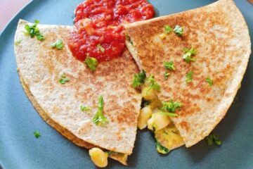 vegetariske quesadillas