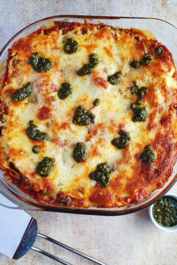 aubergine lasagne