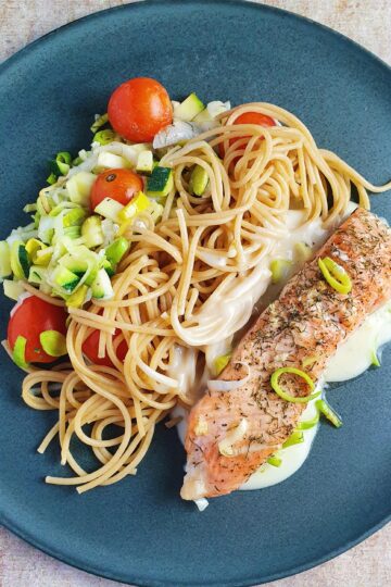 ovnbagt laks med citronsauce