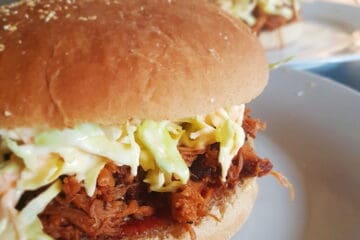 Fuldkorns burger med pulled pork