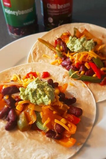 Vegetariske tortillas