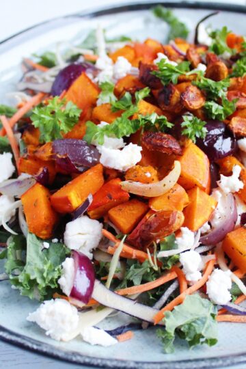 salat med græskar